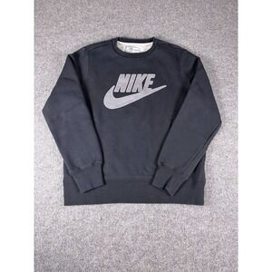 Vintage Nike Center Swoosh Sweater Black Crewneck Large Sweatshirt Better World